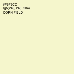 #F6F6CC - Corn Field Color Image